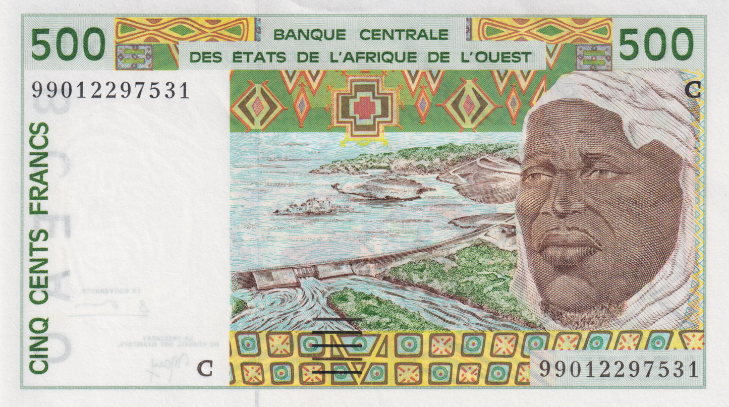 Burkina Fasso, 500 francs unc.