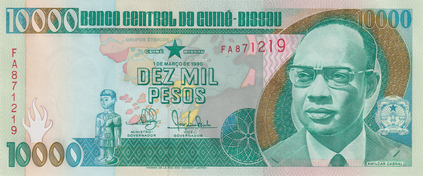 Guinee Bissau 1990, 10000 pesos unc.