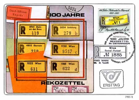 1985 100 jaar Rekozettel