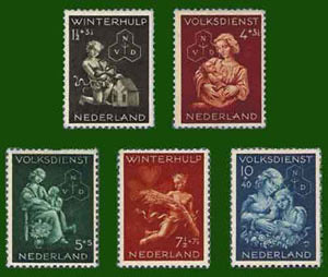 1944 Winterhulp-Volksdienstzegels