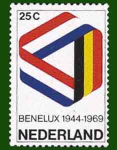 1969 Benelux zegel