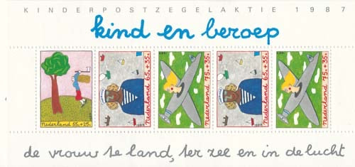 1987 Kinderzegels (blok)