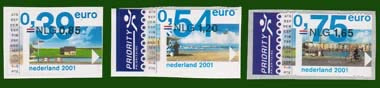 2001 Europa-zegels (dubbele waarde) uit boekje