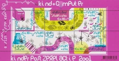 2001 Kinderzegels (dubbele waarde) (blok)