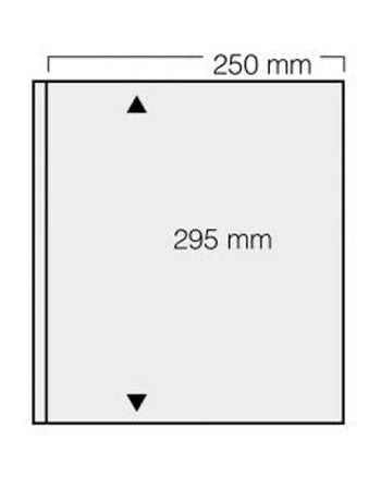 No. 821 transparante bladen 1 vaks + zwart schutblad