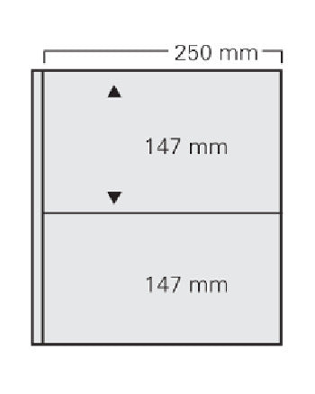 No. 722 witte kunststof bladen 2 vaks