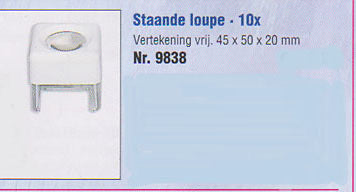 Staande loupe 2098, 10x vergr.