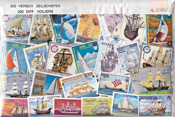 200 different Sailing ships - Click Image to Close