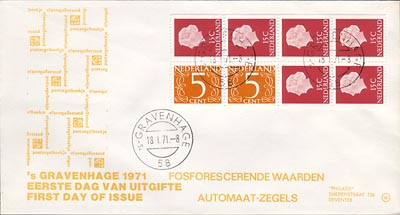 1971, 18 januari, boekje 10f, W envelop - Click Image to Close