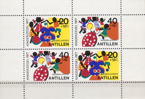 1977 Blok Kinderzegels - Klik op de afbeelding om het venster te sluiten