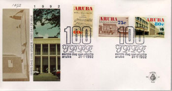 1992 Honderd jaar Postdienst - Click Image to Close