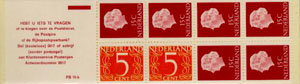 1971 Postzegelboekje no.10aF, fosfor - Click Image to Close