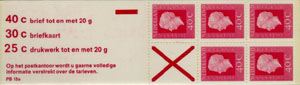 1973 Postzegelboekje no.15a - Click Image to Close