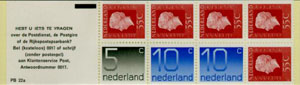 1976 Postzegelboekje no.22a - Klik op de afbeelding om het venster te sluiten