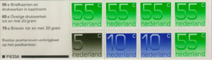 1986 Postzegelboekje no.33a, Crouwel - Klik op de afbeelding om het venster te sluiten