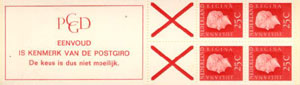 1970 Postzegelboekje no.9f - Klik op de afbeelding om het venster te sluiten