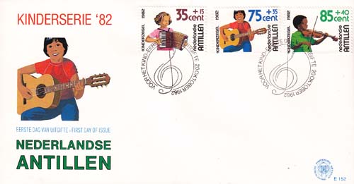 1982 Kinderzegels, muziek - Klik op de afbeelding om het venster te sluiten