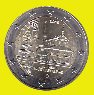 Duitsland 2013 UNC, cpl set of 5 coins - Click Image to Close