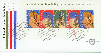 1990 Kind met blok - Click Image to Close