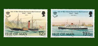 1982 Isle of Man, Michel no. 215-216 - Click Image to Close
