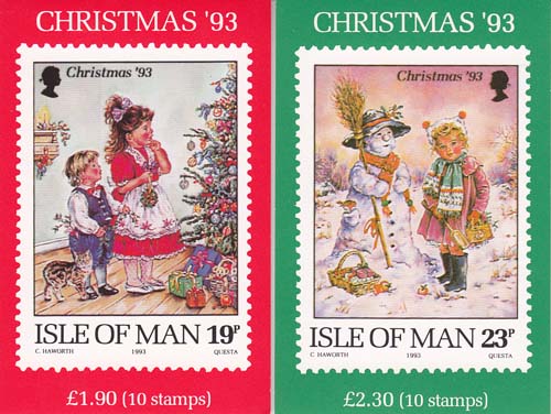 1993 Kerstmis, 2 boekjes 2,30 en 1,90 - Klik op de afbeelding om het venster te sluiten