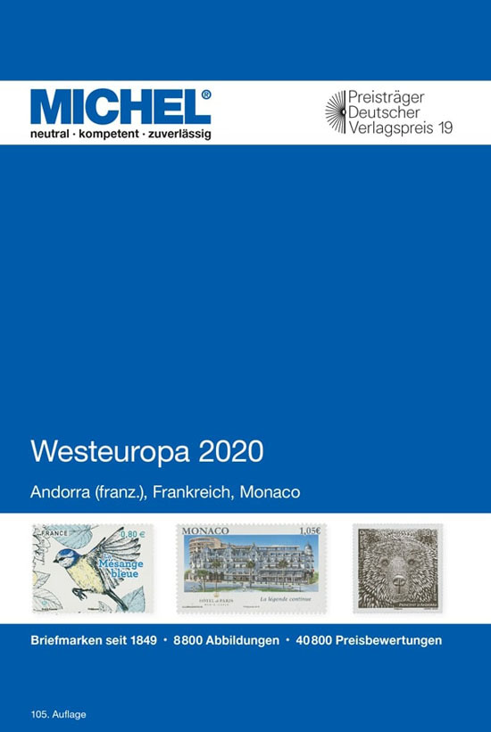 Michel West Europa, Andorra, Frankrijk, Monaco 2020 - Klik op de afbeelding om het venster te sluiten