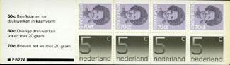 1982 Postzegelboekje no.27a - Klik op de afbeelding om het venster te sluiten