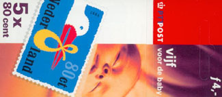 1999 Postzegelboekje no.57, Vijf voor de baby - Click Image to Close