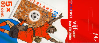 2000 Postzegelboekje no.60, EK voetbal 2000 - Click Image to Close