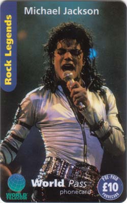 Michael Jackson , 10 pounds card - Click Image to Close