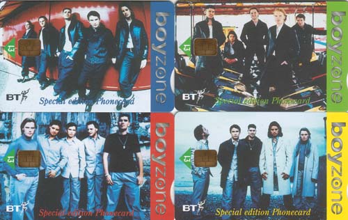 Boyzone, BT, 4 kaarten met folder belfris - Klik op de afbeelding om het venster te sluiten