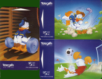 N-Zeeland, Donald Duck story I, 3 kaarten ongebr. - Klik op de afbeelding om het venster te sluiten