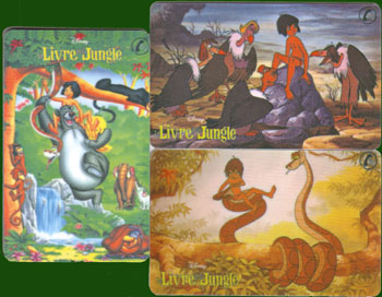 Jungle boek, 3 kaarten ongebruikt - Klik op de afbeelding om het venster te sluiten