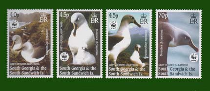 South Georgia, 4 stamps WWF - Click Image to Close