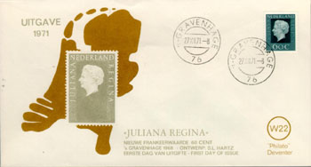 1971 Juliana Regina, 0,60 gulden - Klik op de afbeelding om het venster te sluiten