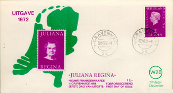 1972 Juliana Regina, 2 gulden - Click Image to Close