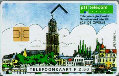 Zwolle Telecomregio (groene achterkant) - Click Image to Close