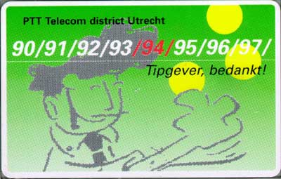 Tipgever bedankt, PTT Telecom Utrecht - Klik op de afbeelding om het venster te sluiten