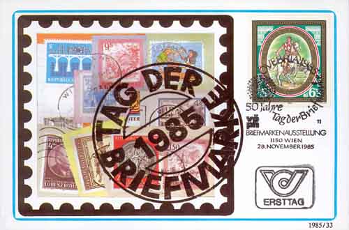 1985 Internat. stamp day - Click Image to Close