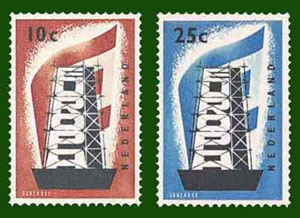 1956 Europazegels - Klik op de afbeelding om het venster te sluiten