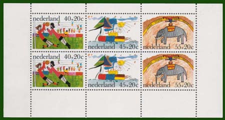 1976 Kinderzegels (blok) - Klik op de afbeelding om het venster te sluiten