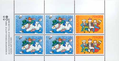 1983 Kinderzegels (blok) - Click Image to Close
