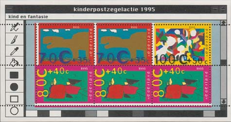 1995 Kinderzegels (blok) - Klik op de afbeelding om het venster te sluiten