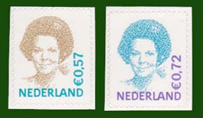 2004 Koningin Beatrix 0,57 en 0,72 eurocent - Klik op de afbeelding om het venster te sluiten