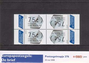 2008 Europazegels, de brief - Klik op de afbeelding om het venster te sluiten