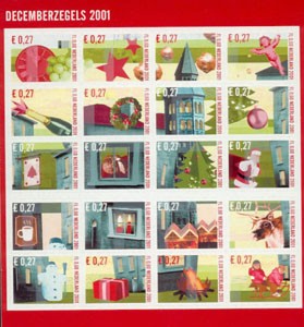 2001 Decemberpostzegels - Click Image to Close